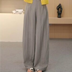 Women's Wide Leg Cream Pants